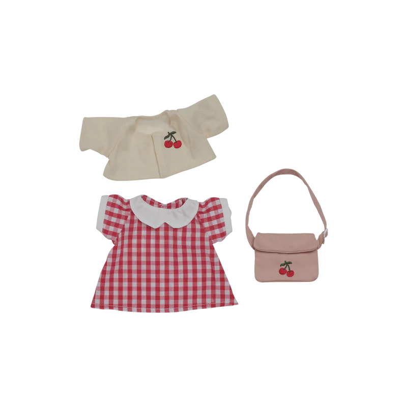 Olli Ella - Cherry Gingham Outfit Set