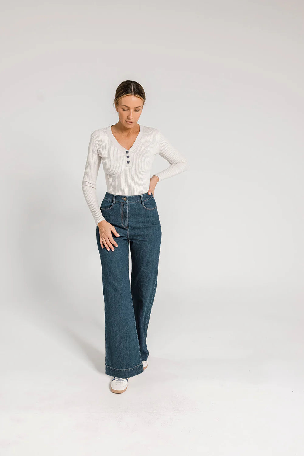 ARYELE - Ava Rib Top - Ecru