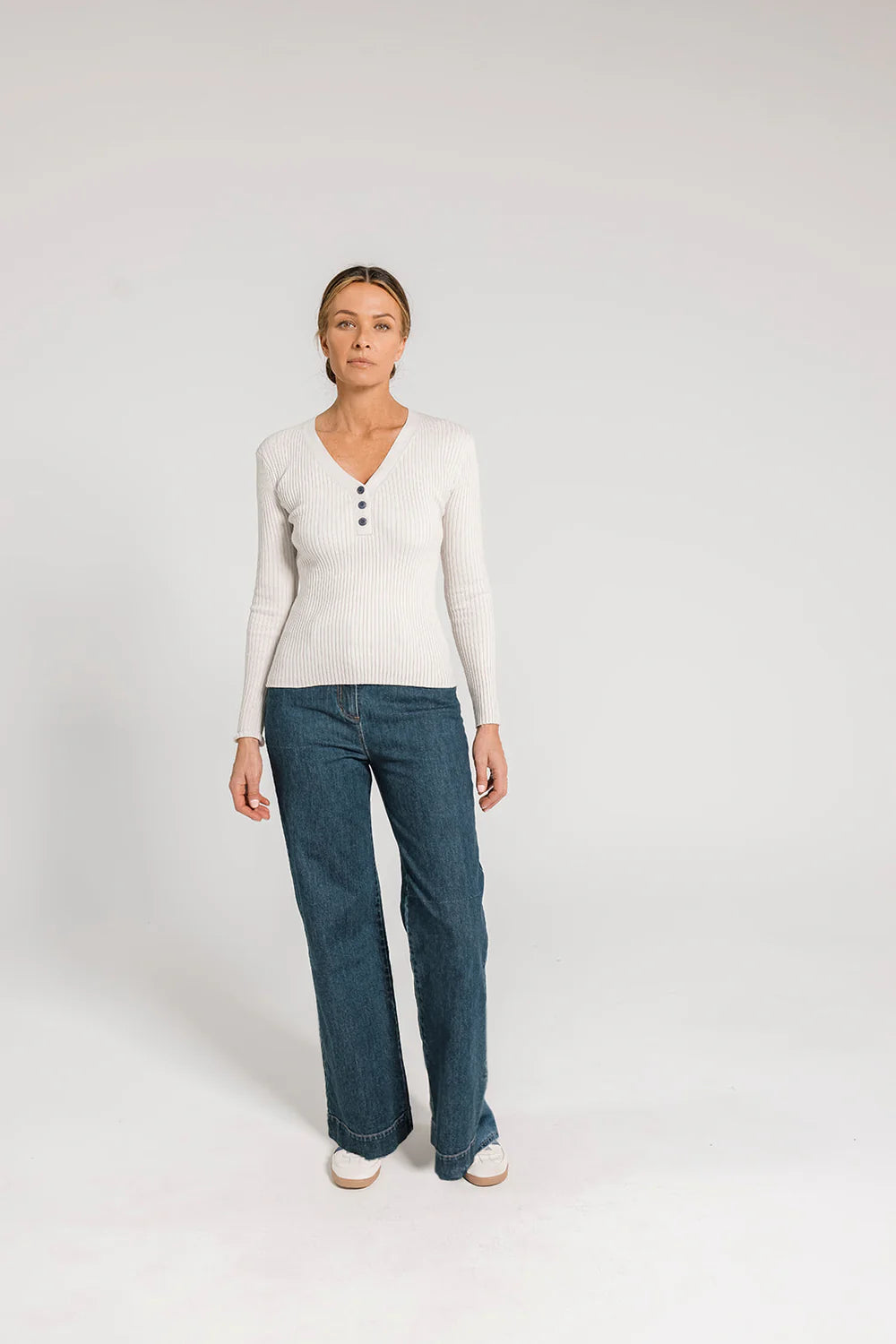 ARYELE - Ava Rib Top - Ecru