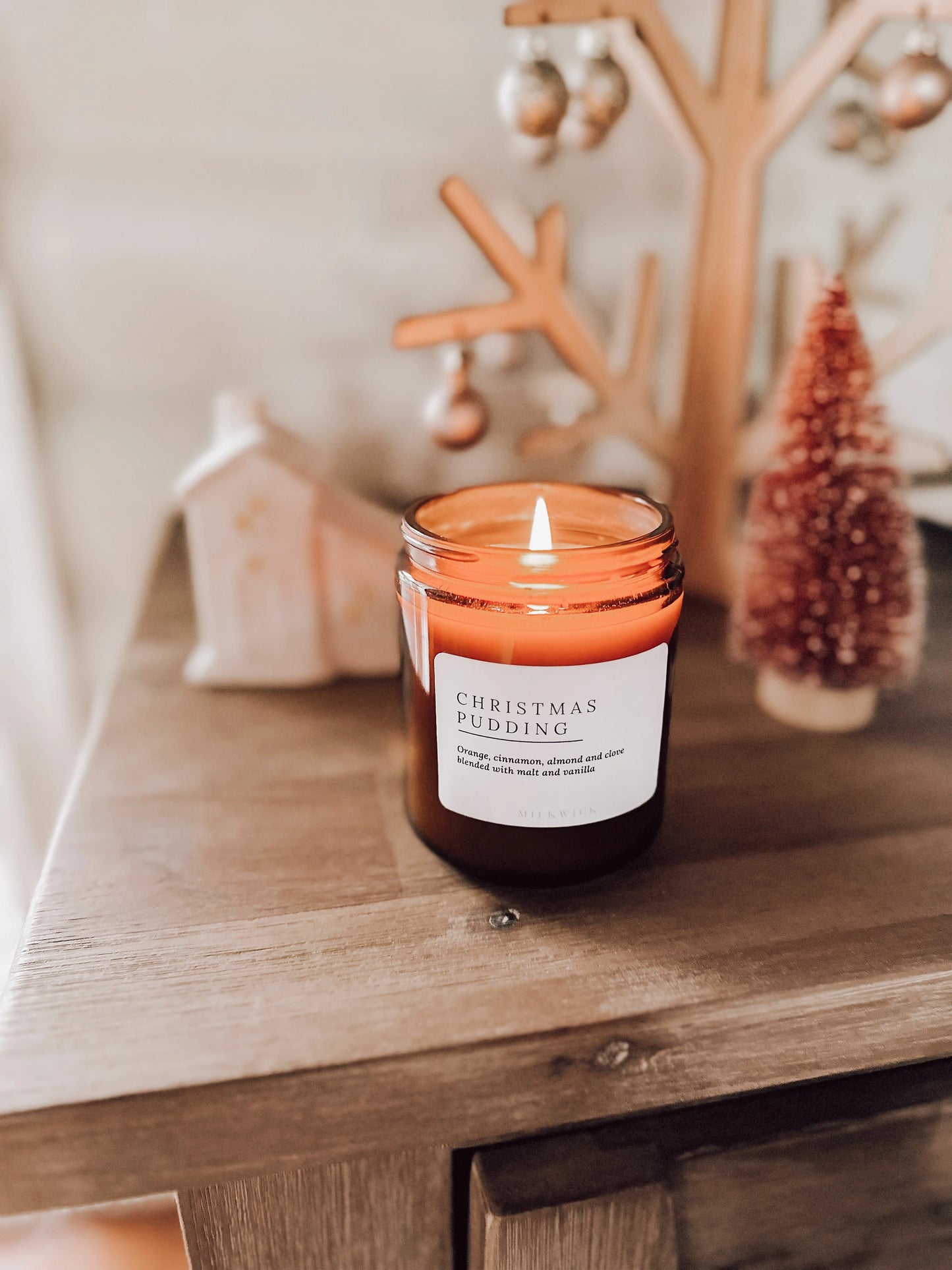 Milkwick Candle - Christmas Pudding