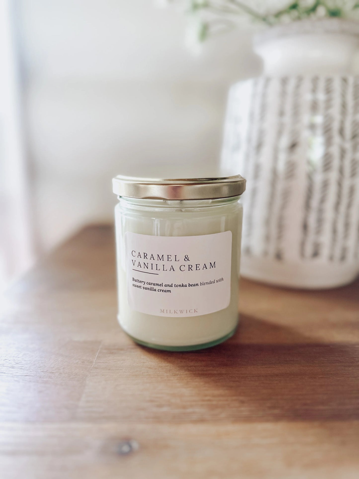 Milkwick Candle - Caramel & Vanilla Cream