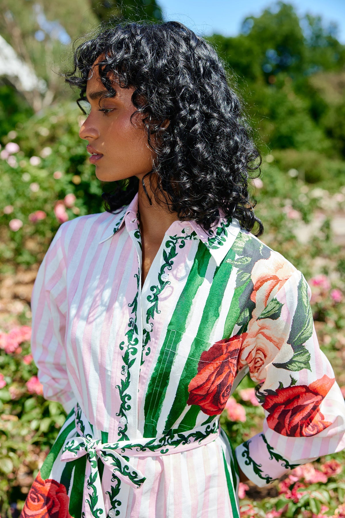 Aston Studio - Demi Dress Leaf Rose Multi