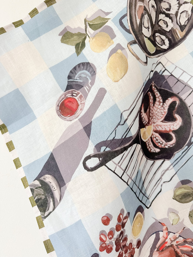 Whitney Spicer - Seafood Spread Tea Towel