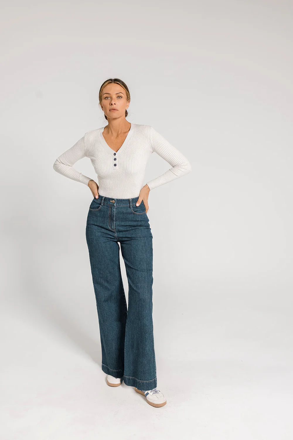 ARYELE - Ava Rib Top - Ecru