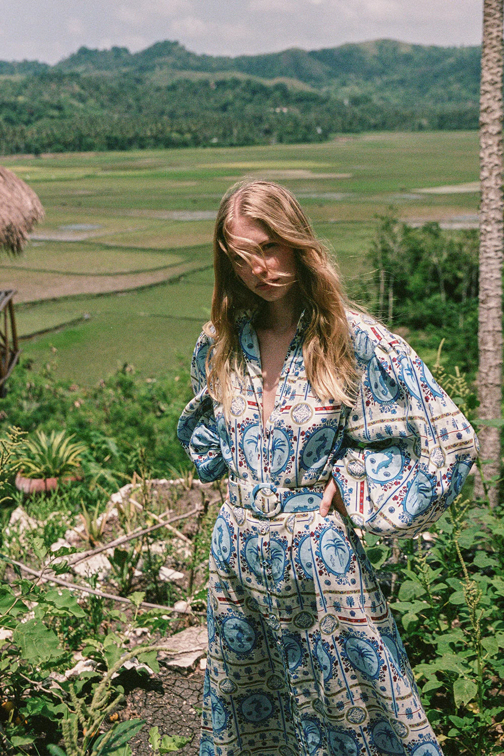 Palm Noosa - Noddy Dress in Lagoona Tile