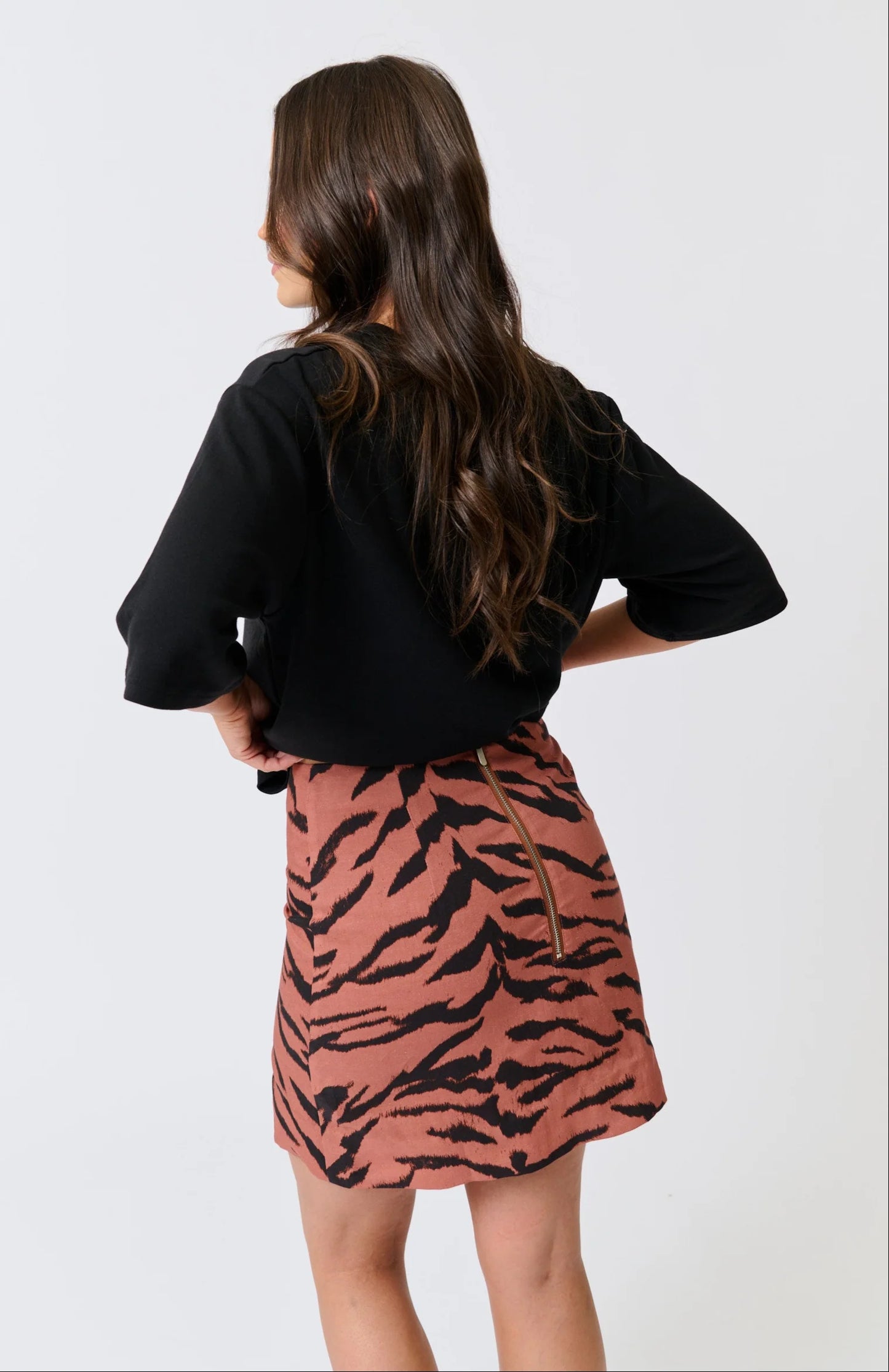 Cartel & Willow - Zyla Mini Skirt in Zebra