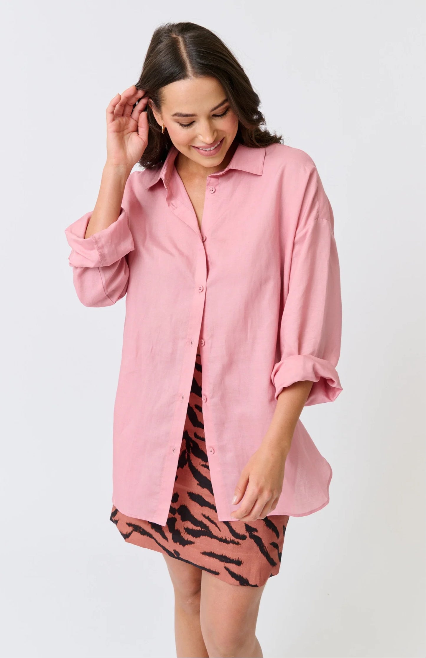 Cartel & Willow - Malia Shirt in Taffy