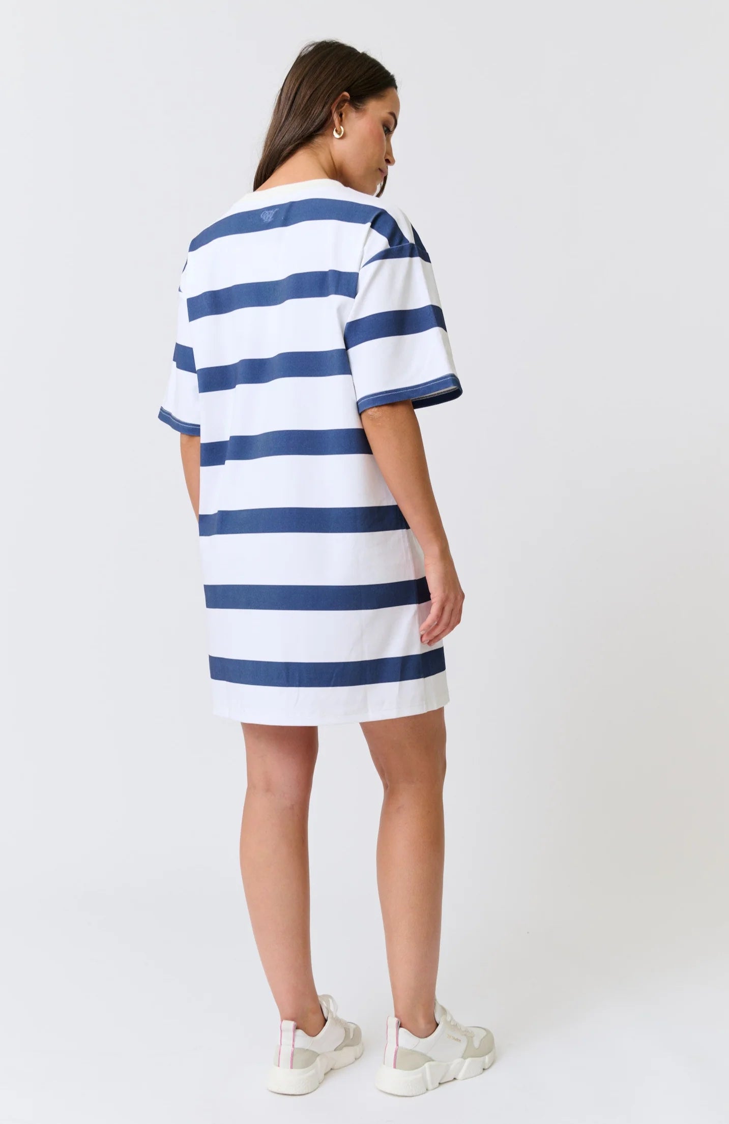 Cartel & Willow - Jagger T-Shirt Dress Navy Stripe