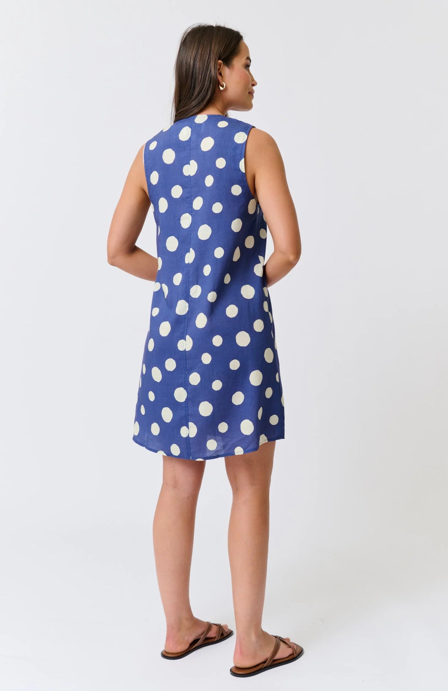 Cartel & Willow - Selena Mini Dress Navy Spot