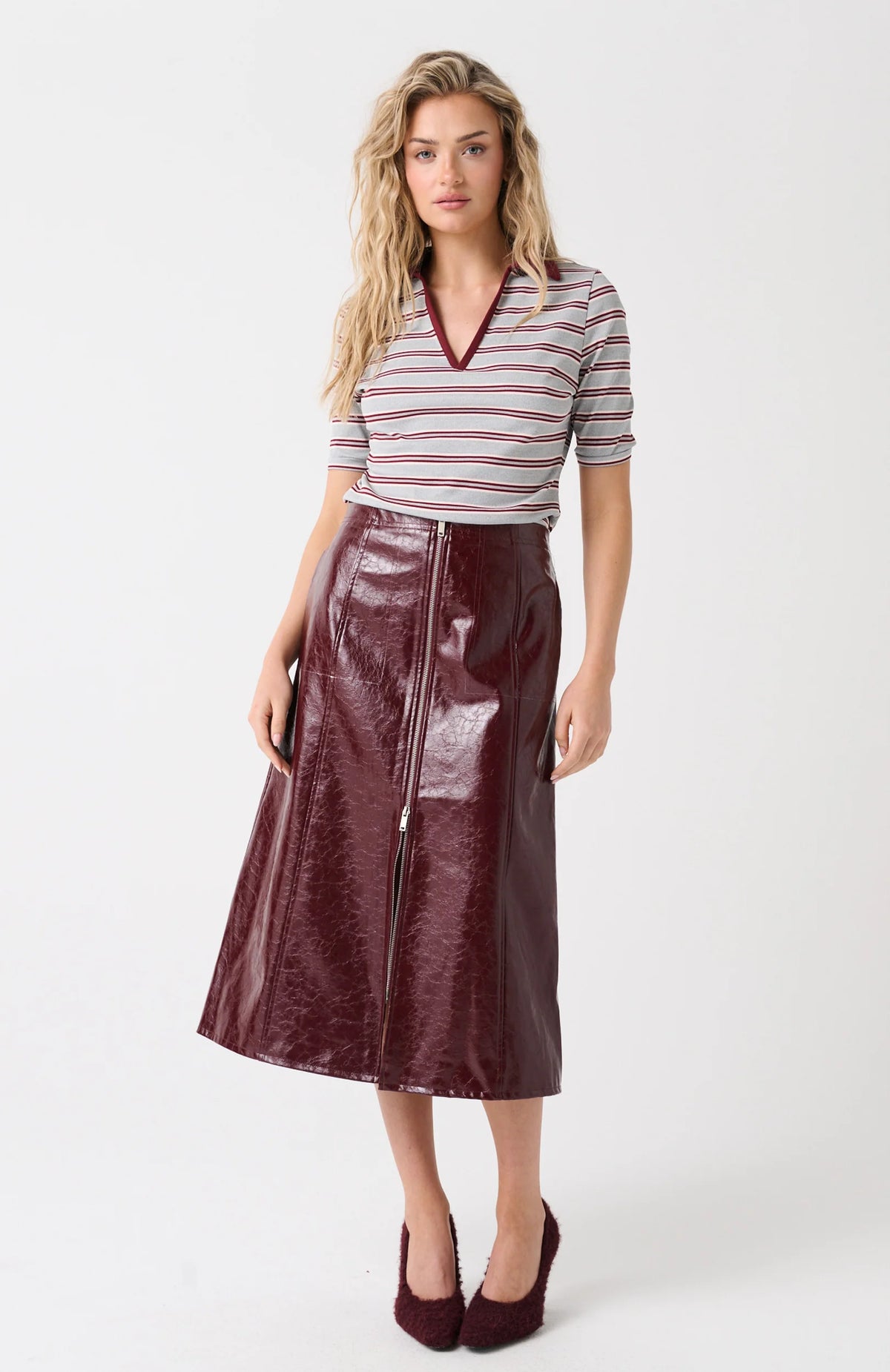 Cartel & Willow - Indie Top Berry Grey