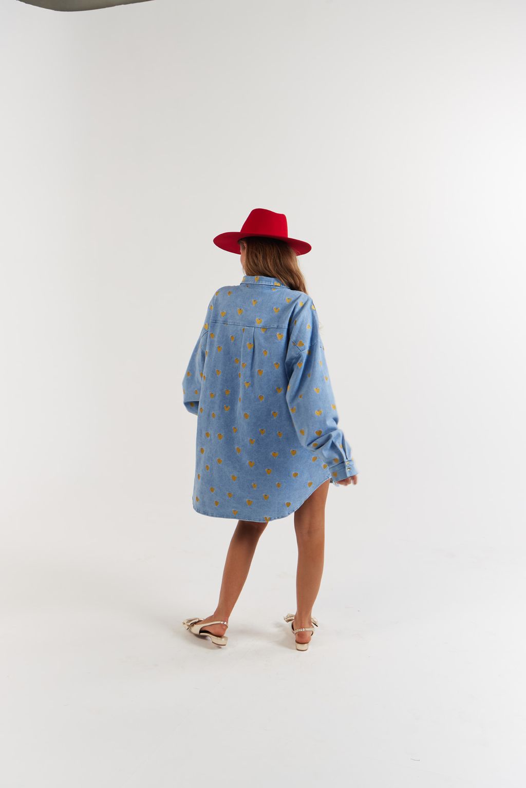 La Bohème Girls - Clyde Shirt Denim Hearts