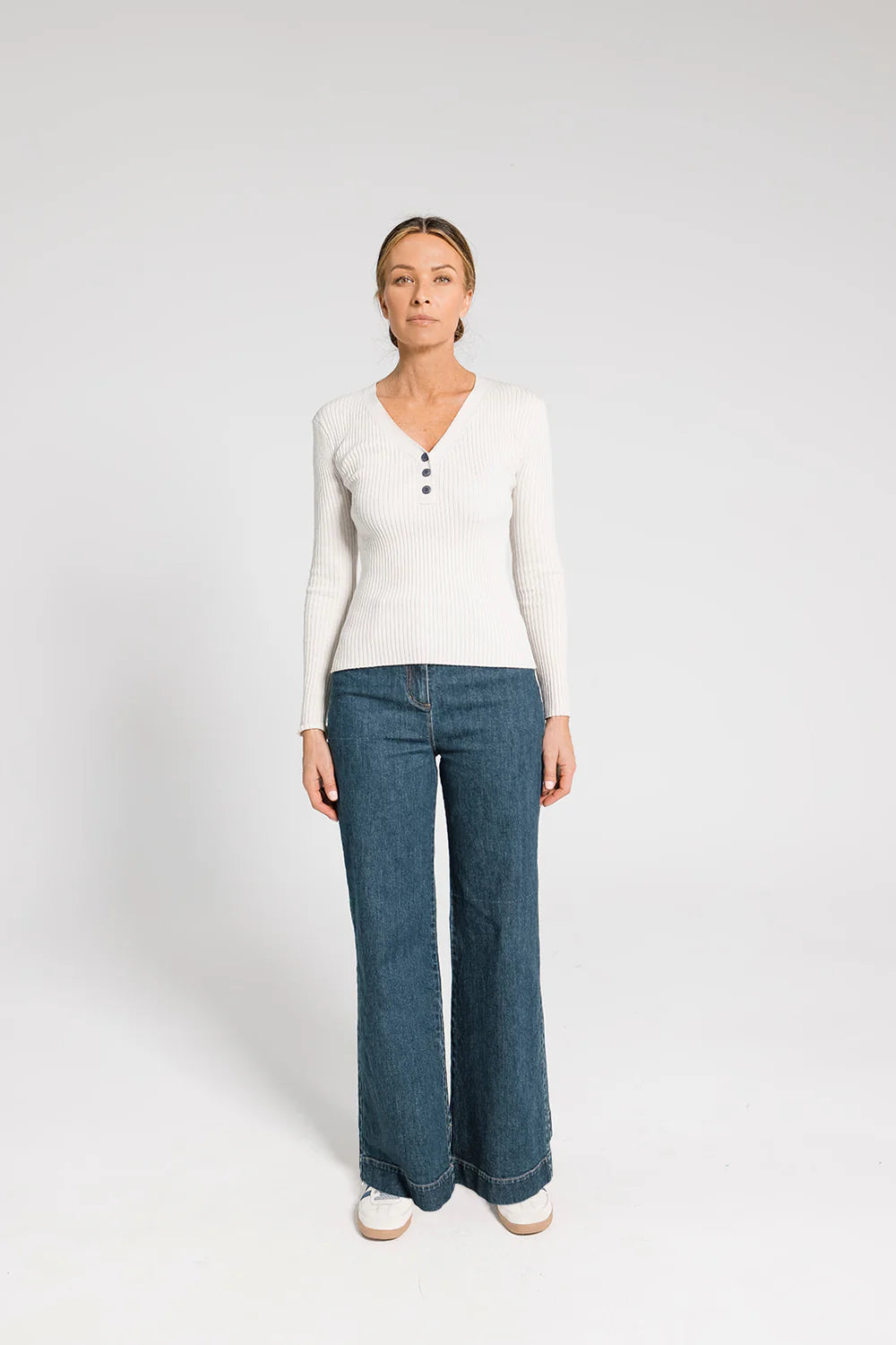 ARYELE - Ava Rib Top - Ecru