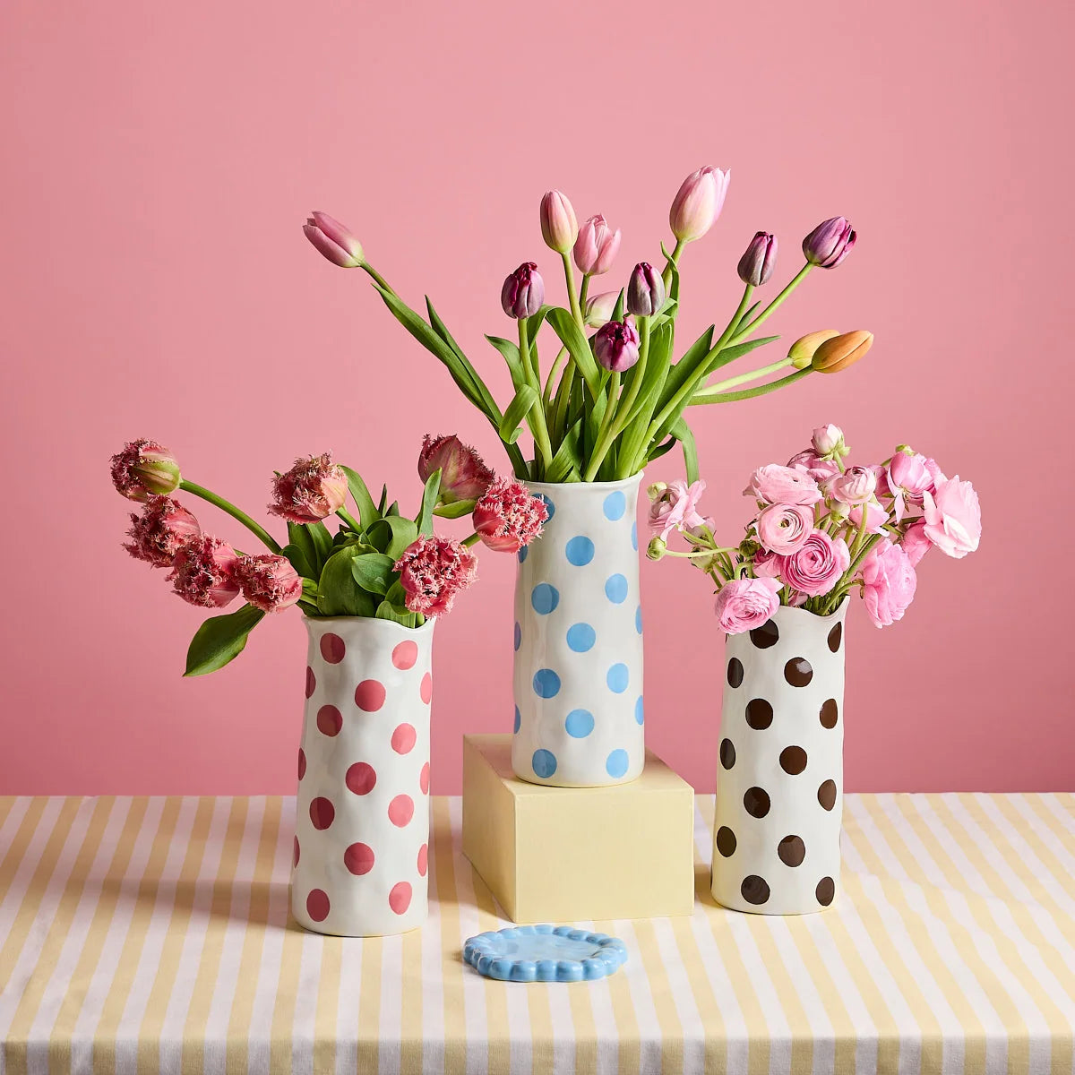 Noss & Co - Ceramic Medium Vase Brown Spot