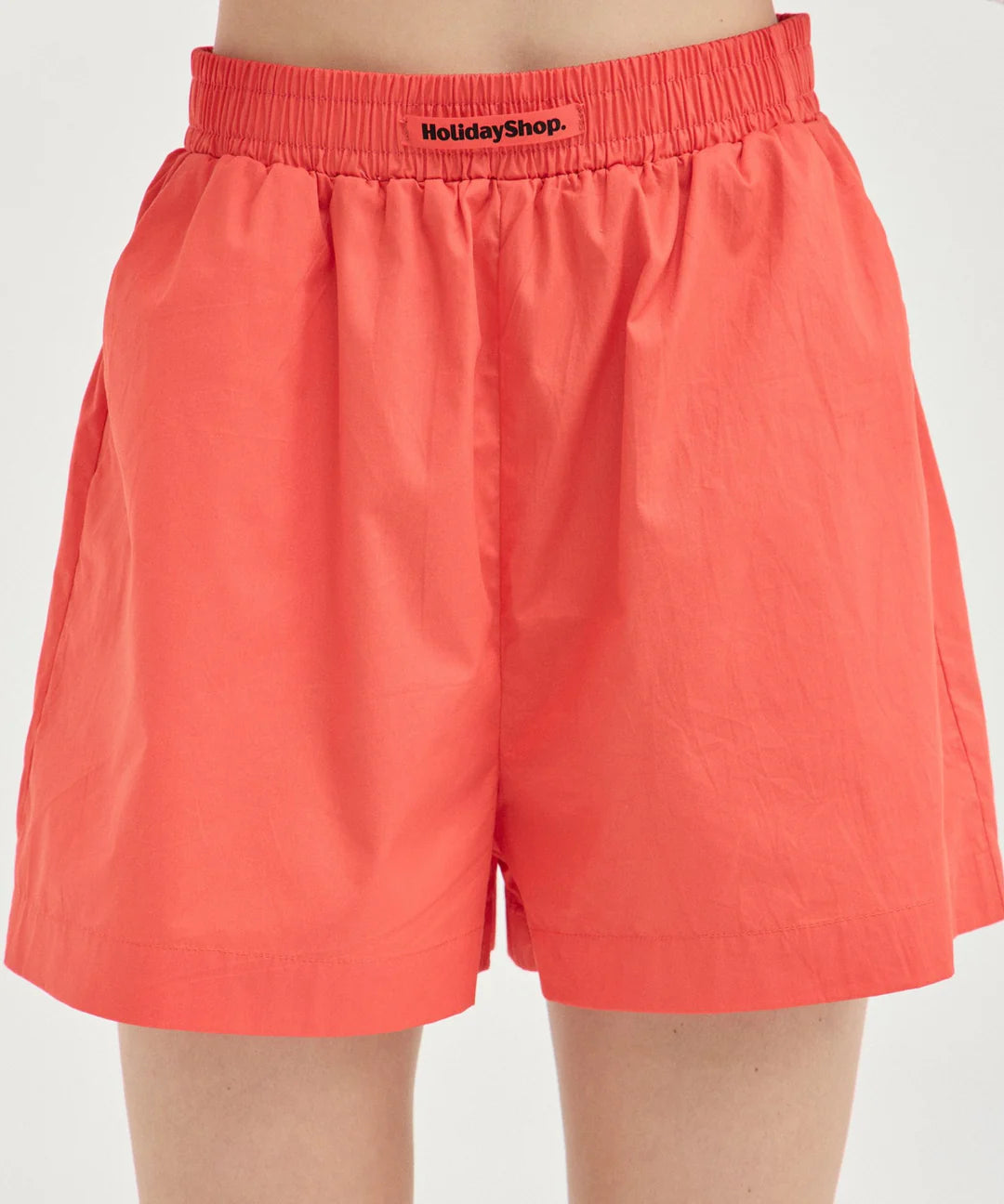 Holiday Shop - Red Cotton Shorts