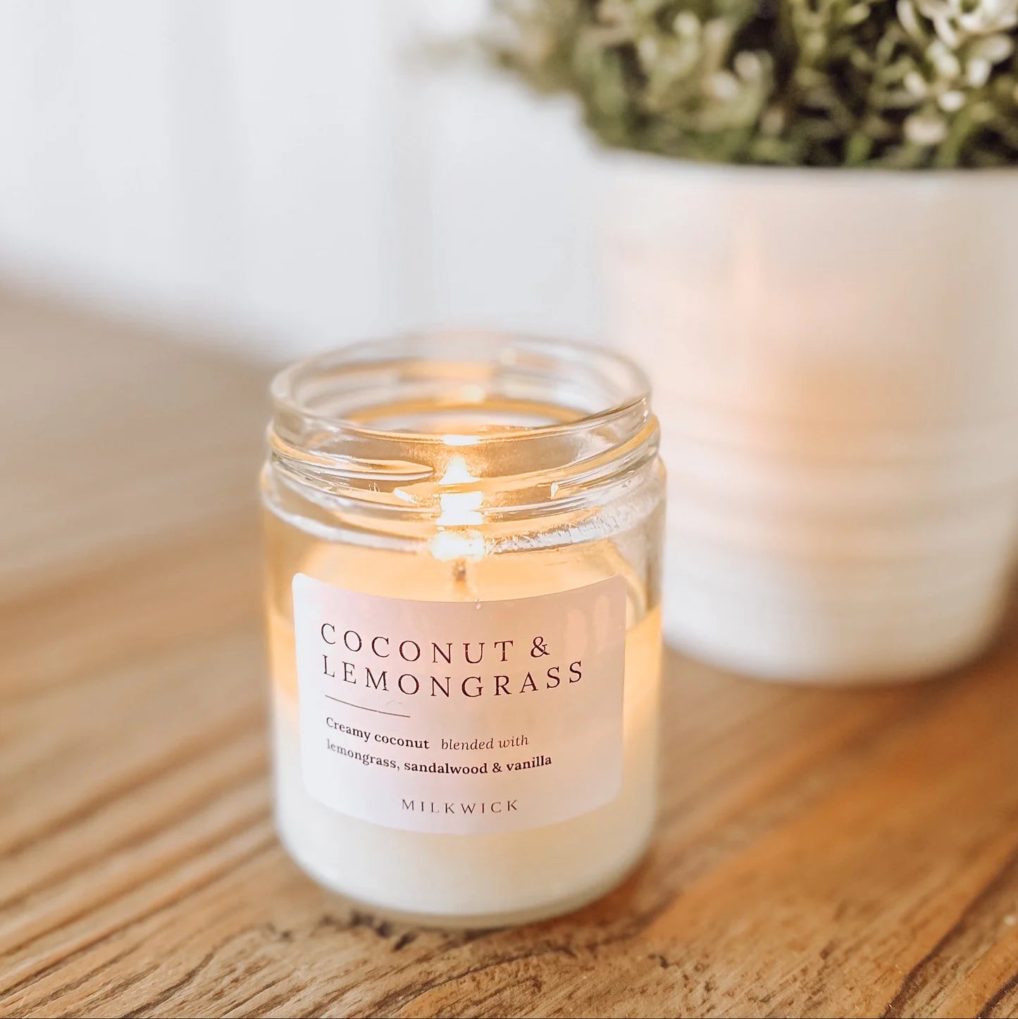 Milkwick Candle - Coconut & Lemongrass