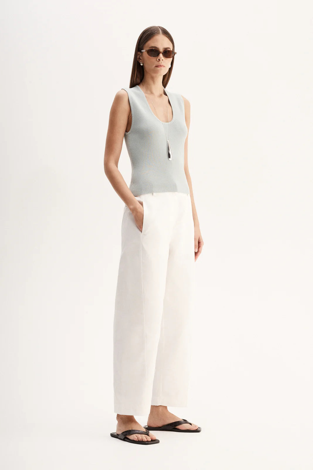 Elka Collective - Blair Knit Top Light Blue