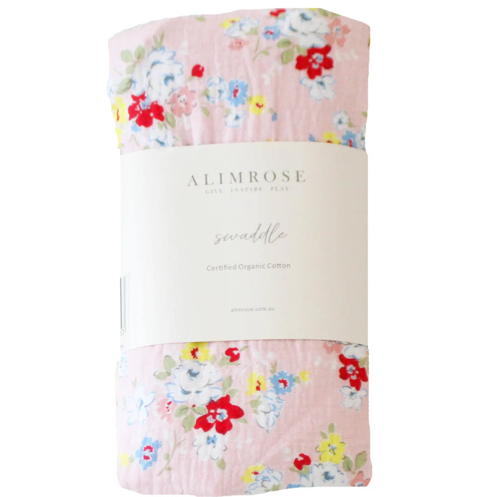 Alimrose - Muslin Swaddle Vintage Rose