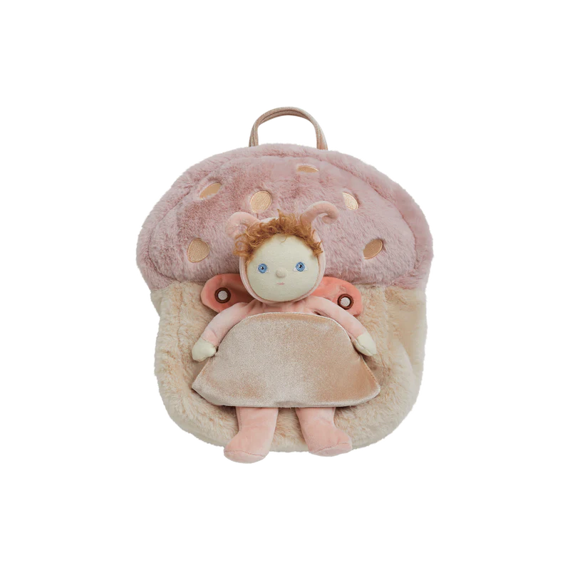 Olli Ella - Hopalong Mushroom Backpack Pink