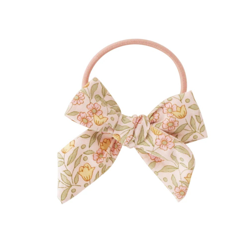 Alimrose - Bow Hair Tie Set Blossom Lily Pink