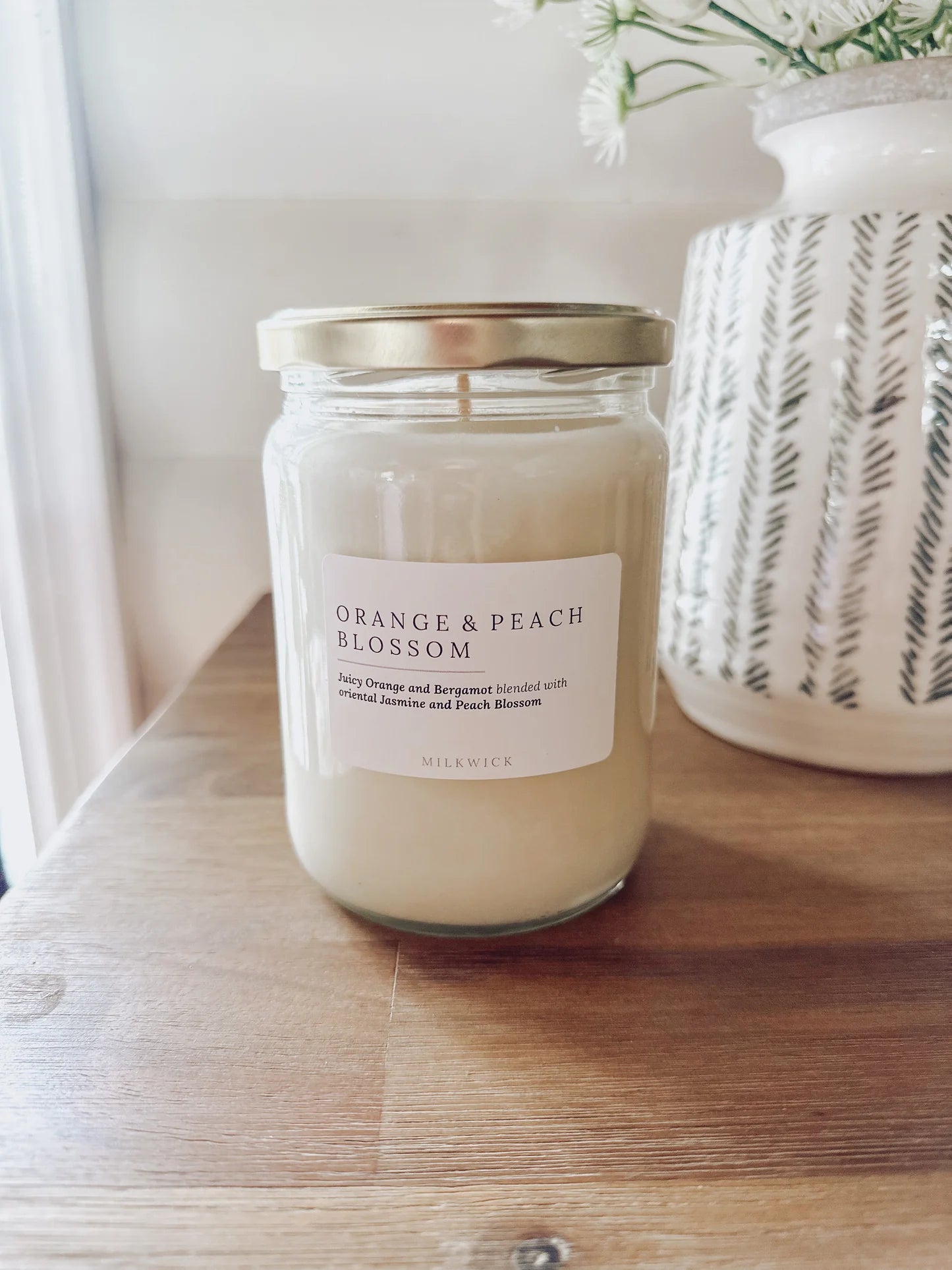 Milkwick Candle - Orange & Peach Blossom