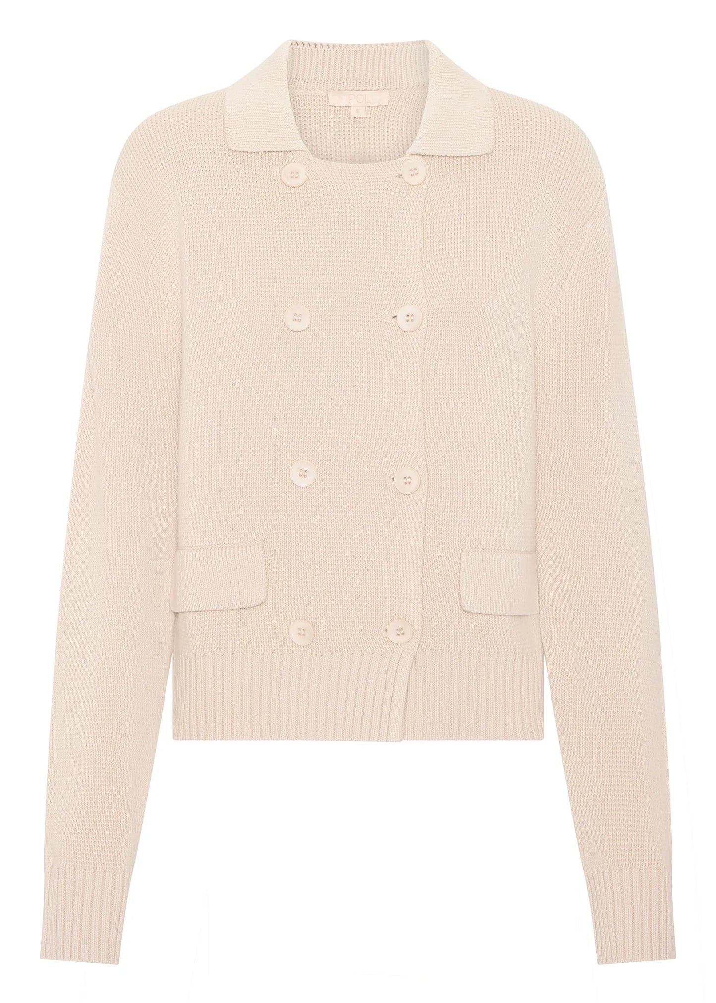 POL - Taylor Double Knit Jacket Pebble