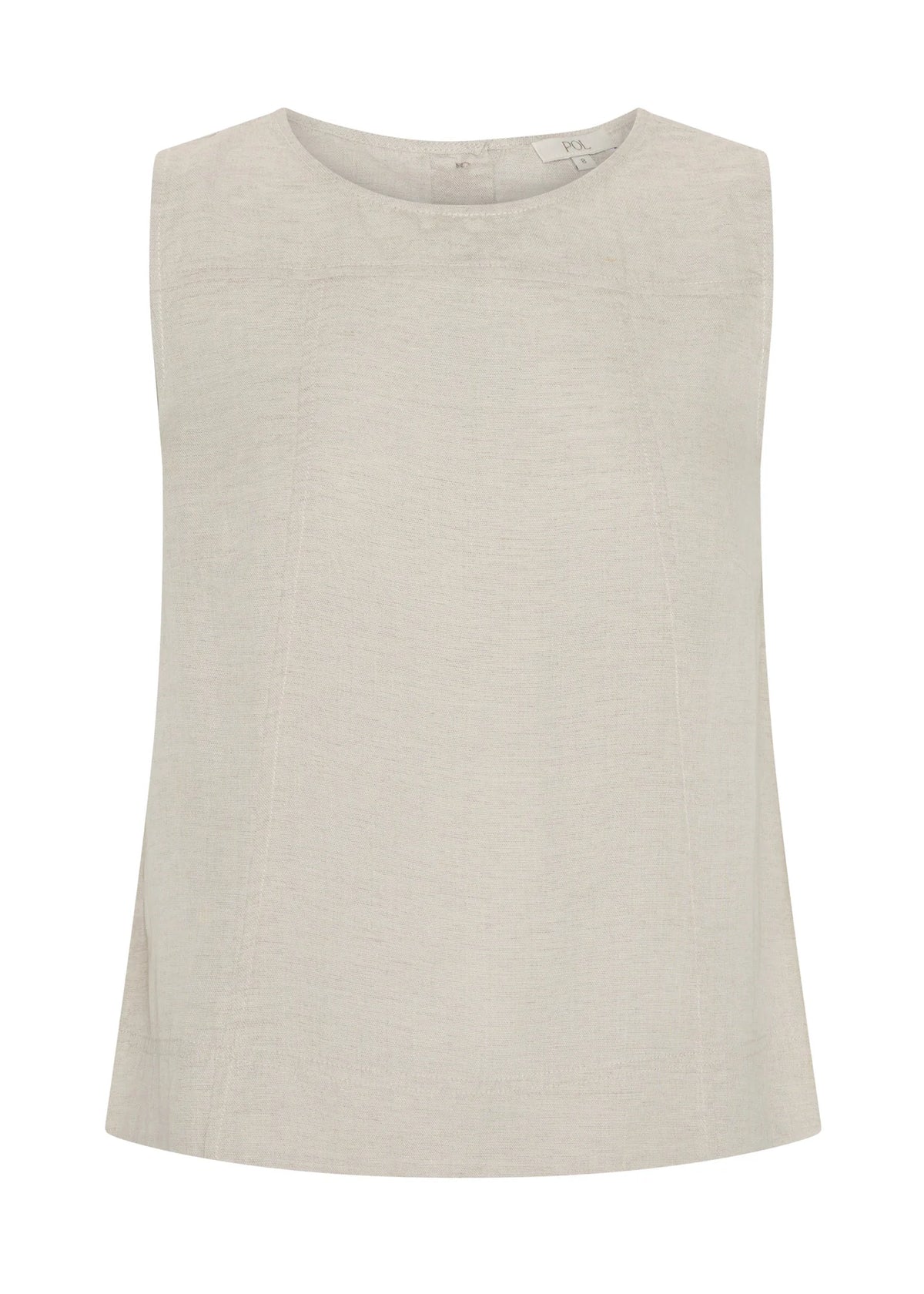POL - Frankie Button Tank Natural