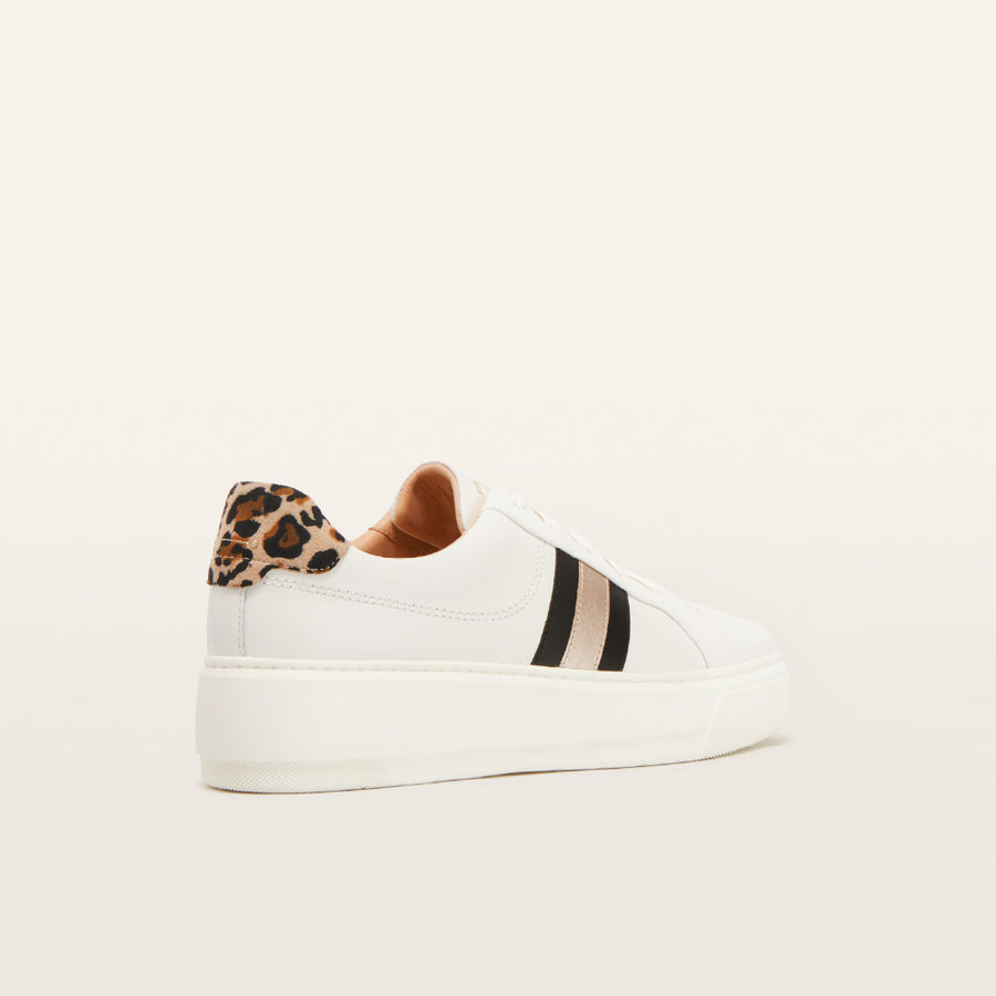 FRANKIE4 - Riley White Leopard Print