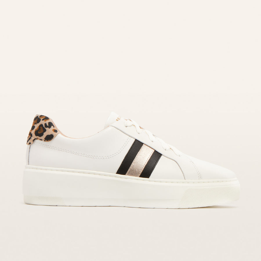 FRANKIE4 - Riley White Leopard Print