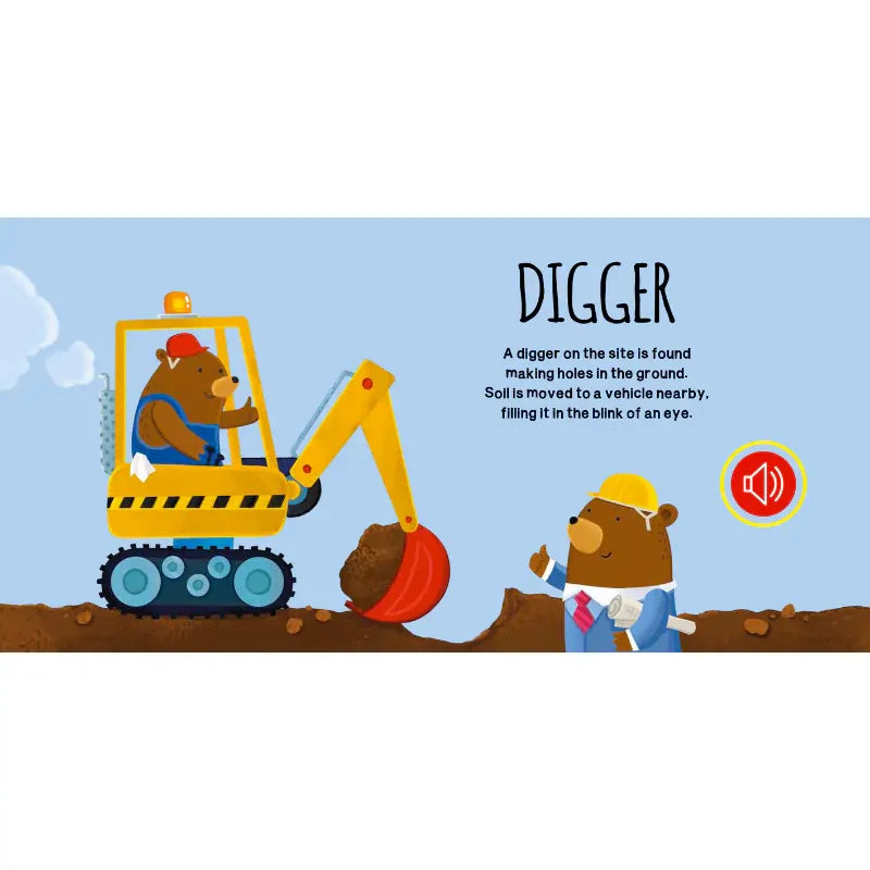 Sassi - Construction Site Vehicles Sound Book