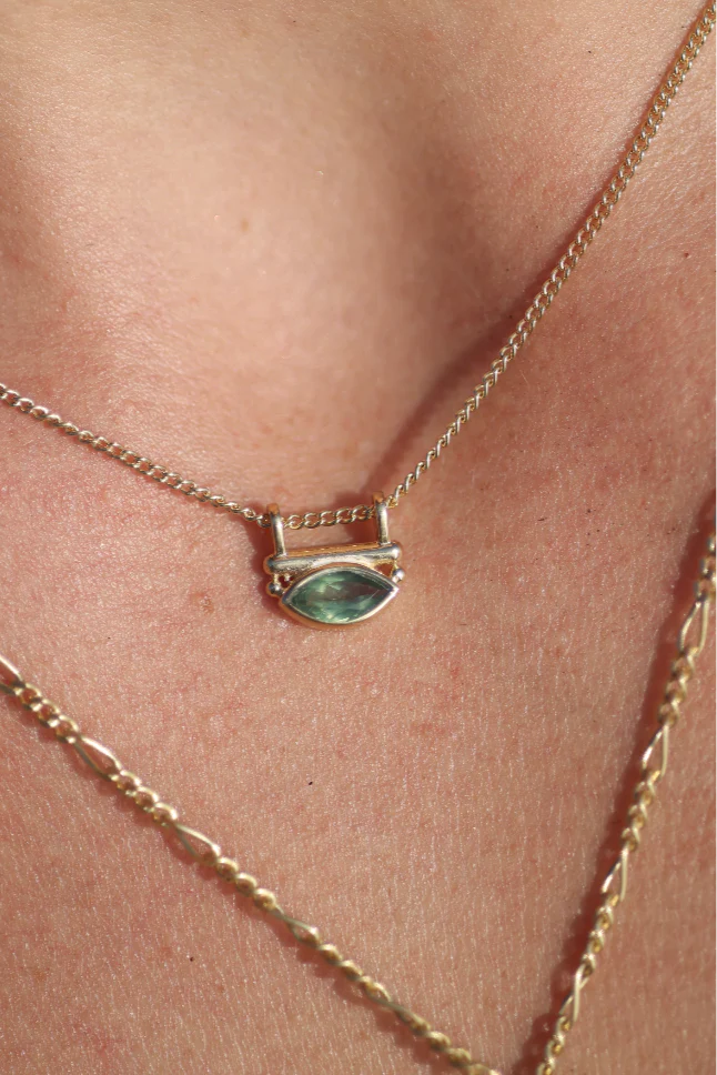 Toni May - Nyra Apatite Gold Necklace