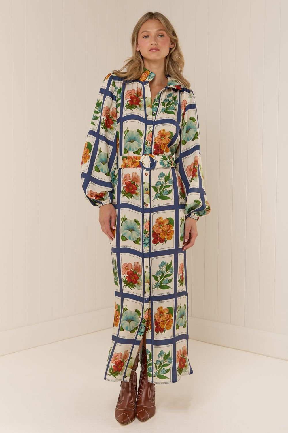 Palm Noosa - Tessie Dress Vintage Botanical