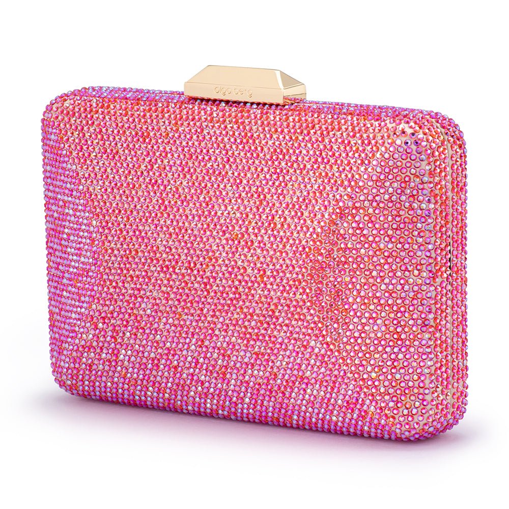 Olga Berg - Edith Iridescent Clutch Pink