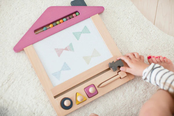 GG Oekaki House - Cat - Magnetic Wooden Drawing Board