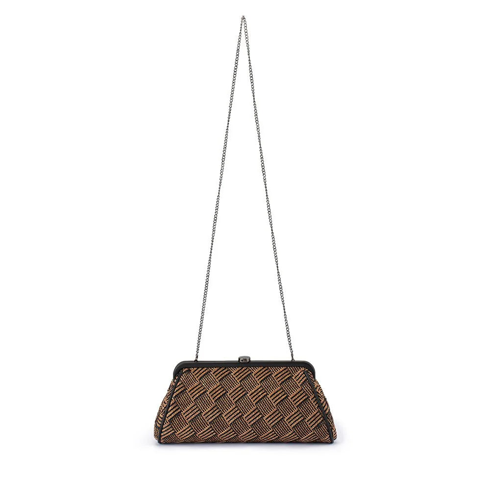 Olga Berg - Lois Woven Frame Bag Black