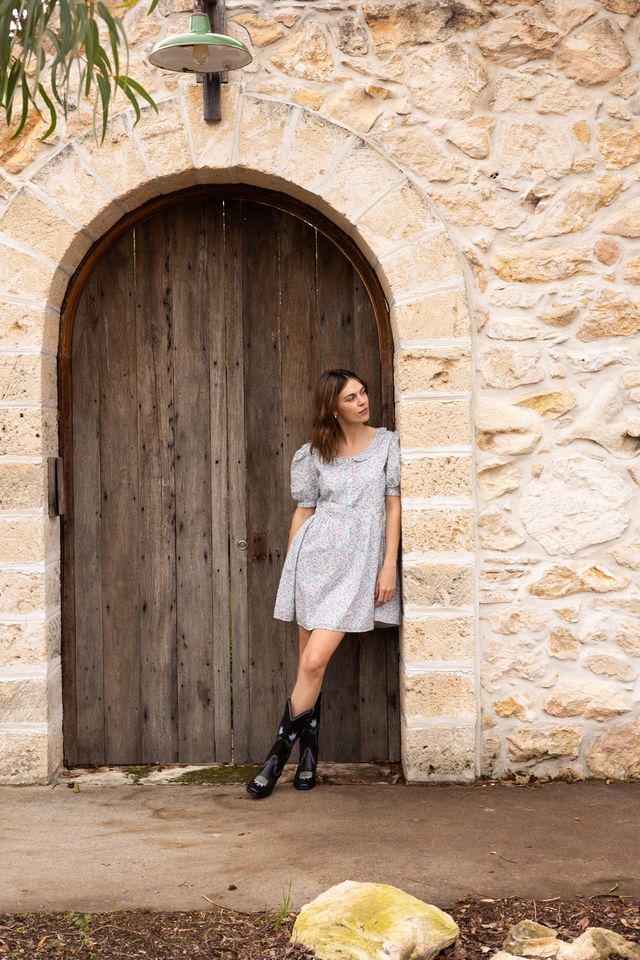Oak Meadow - Daphne Dress in Cornflower Meadow