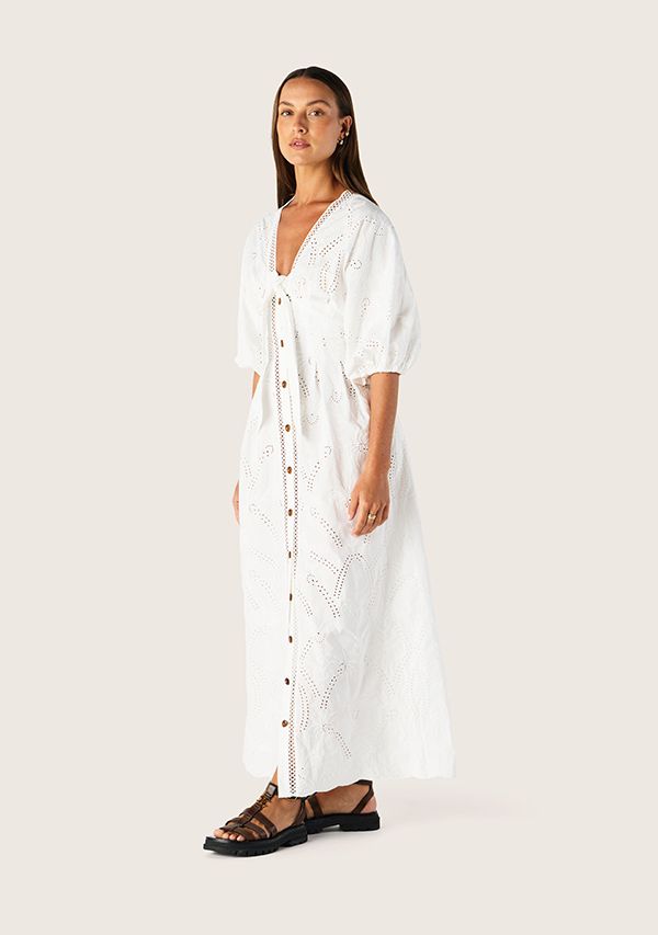 MOS the Label - Alicia Midi Dress in White