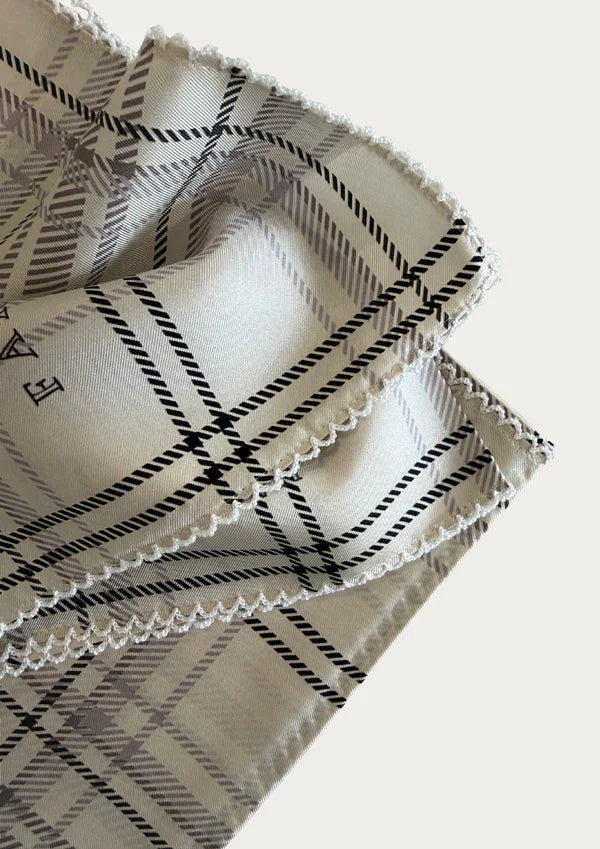 Far Mer - 'Pasture Plaid' Bandana Scarf Cotton