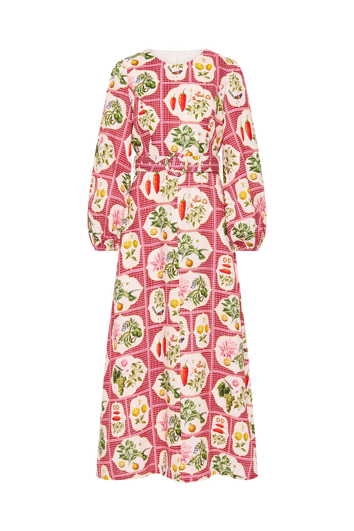 Palm Noosa - Melrose Dress Pink Citrus Tile