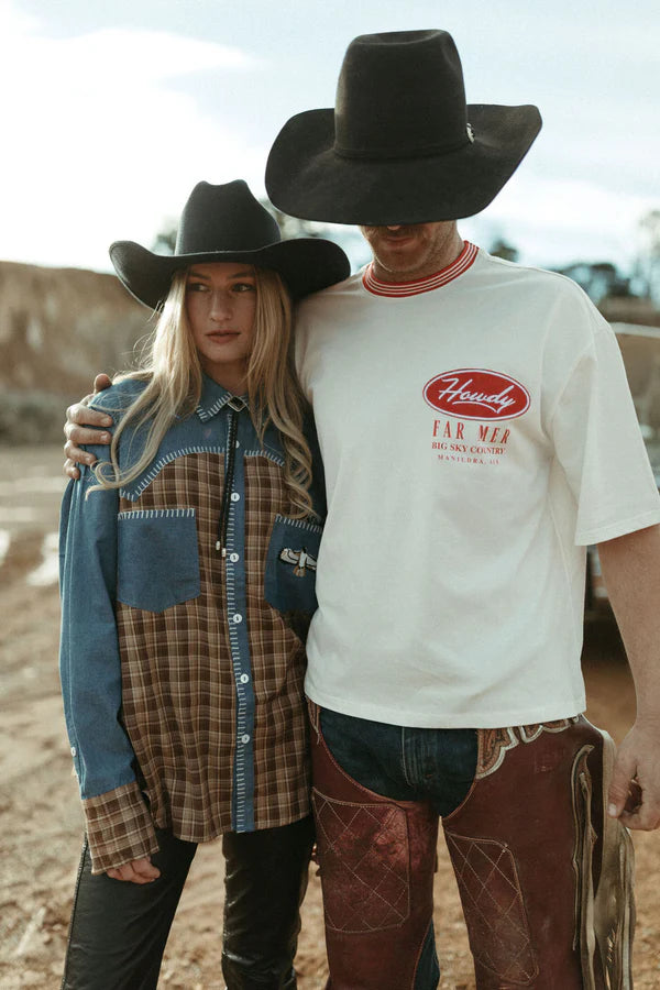 FAR MER - Texas Yoke Button Up