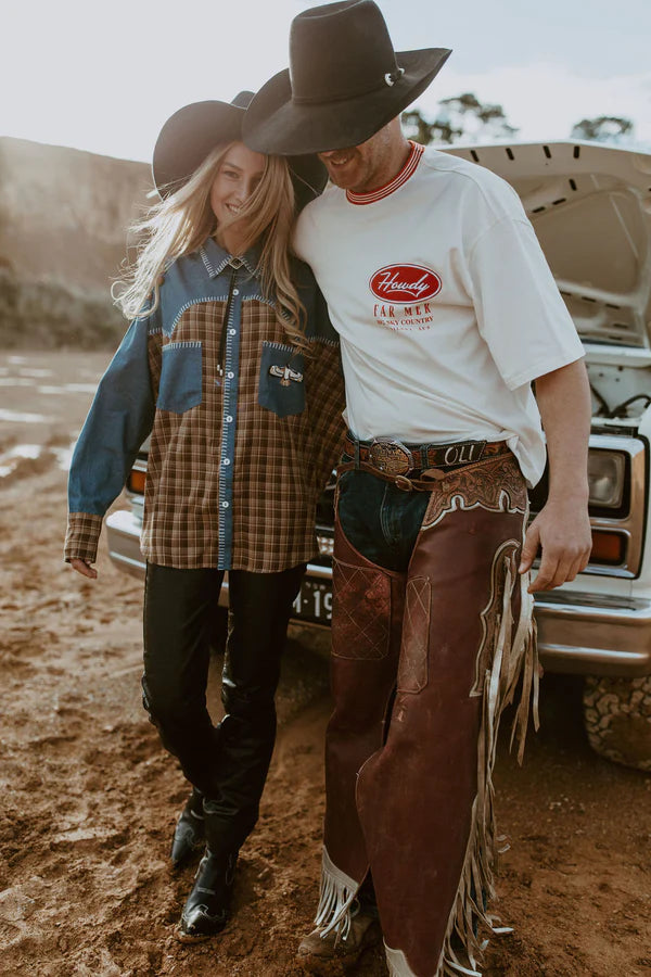 FAR MER - Texas Yoke Button Up