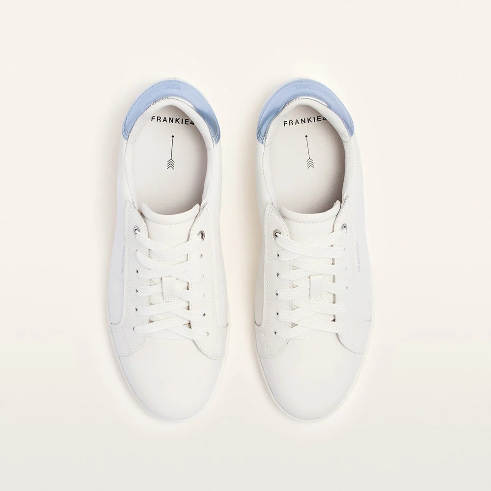 FRANKIE4 - Jackie V Soft White/Light Blue Metallic