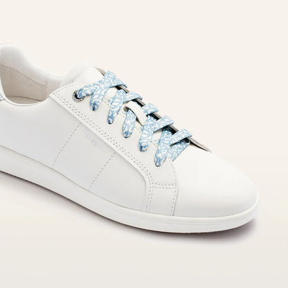 FRANKIE4 - Jackie V Soft White/Light Blue Metallic