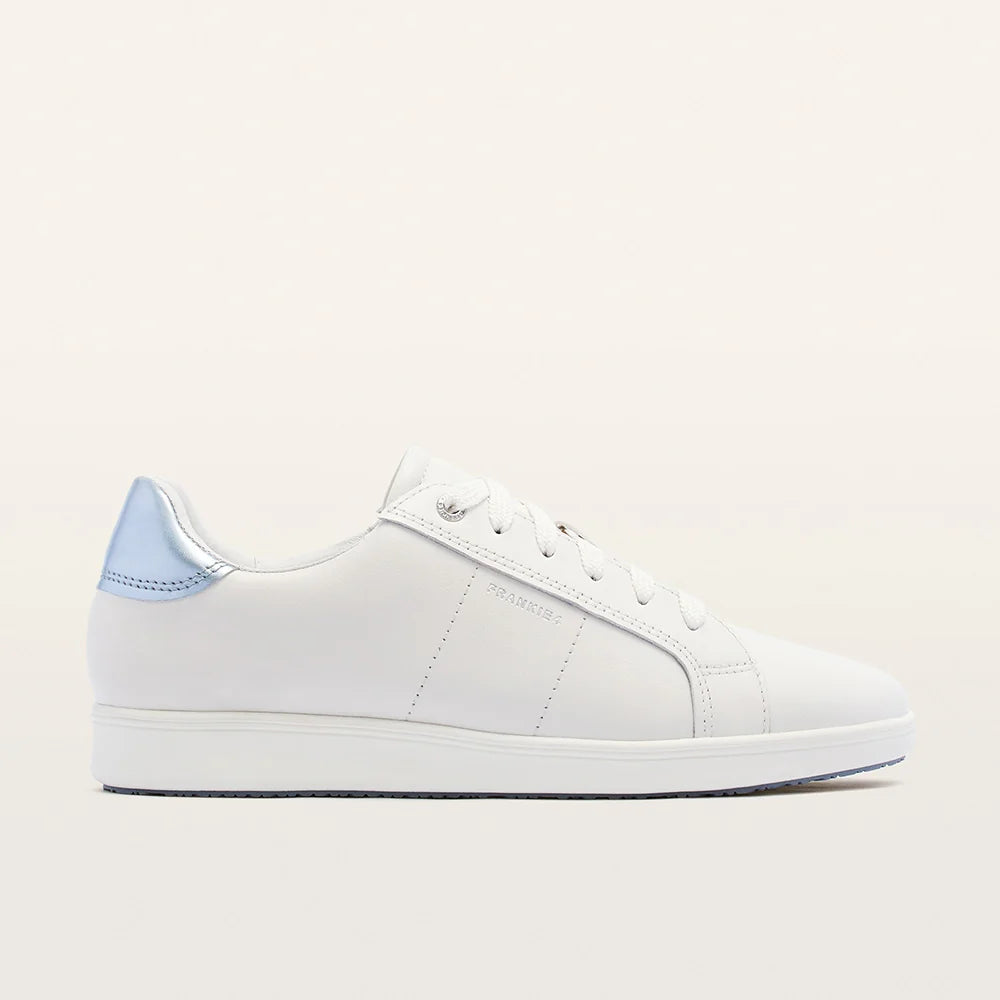 FRANKIE4 - Jackie V Soft White/Light Blue Metallic
