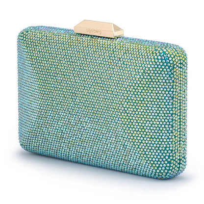 Olga Berg - Edith Iridescent Clutch Green