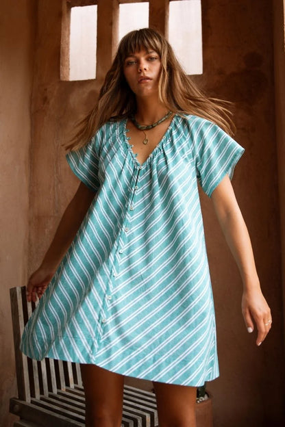 Marigold Mustang - Florence Mini Dress Baltic