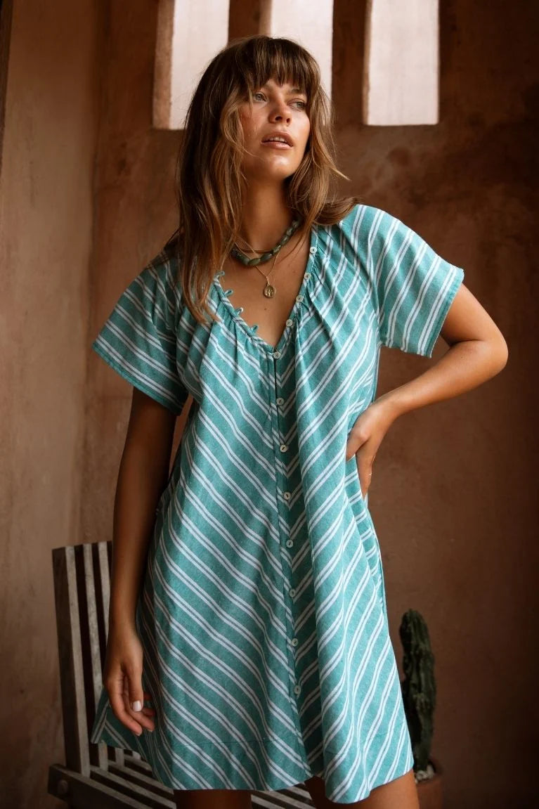 Marigold Mustang - Florence Mini Dress Baltic