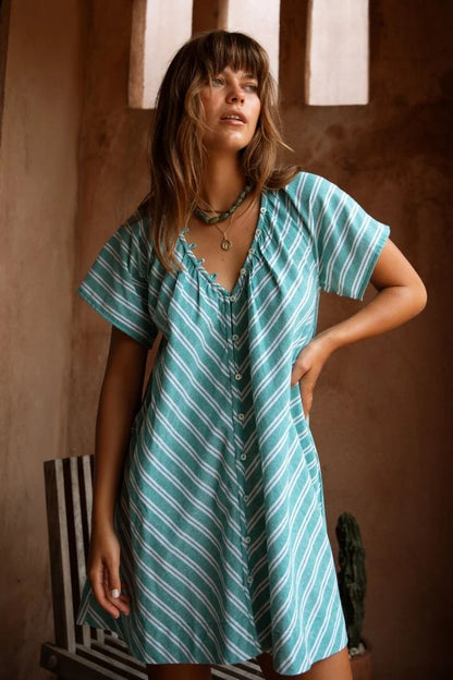Marigold Mustang - Florence Mini Dress Baltic