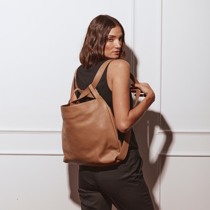 Vestirsi - Bella 2-in-1 Convertible Backpack Tote Light Tan