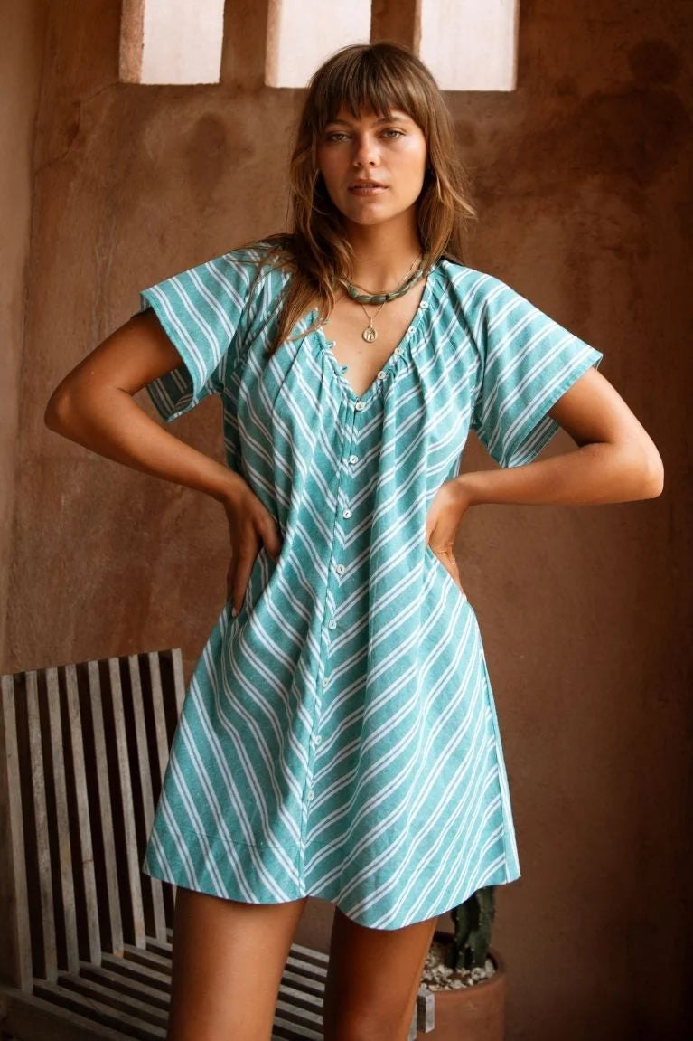 Marigold Mustang - Florence Mini Dress Baltic