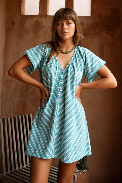 Marigold Mustang - Florence Mini Dress Baltic